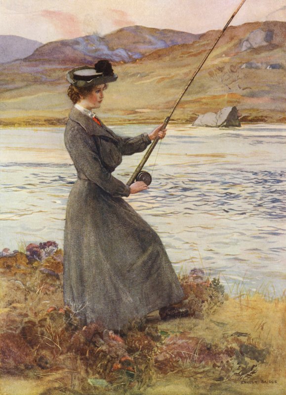 Den blide kunst (farvelitografi) af Ernest Edward Briggs
