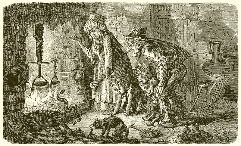 Landsmanden og slangen af Ernest Henry Griset