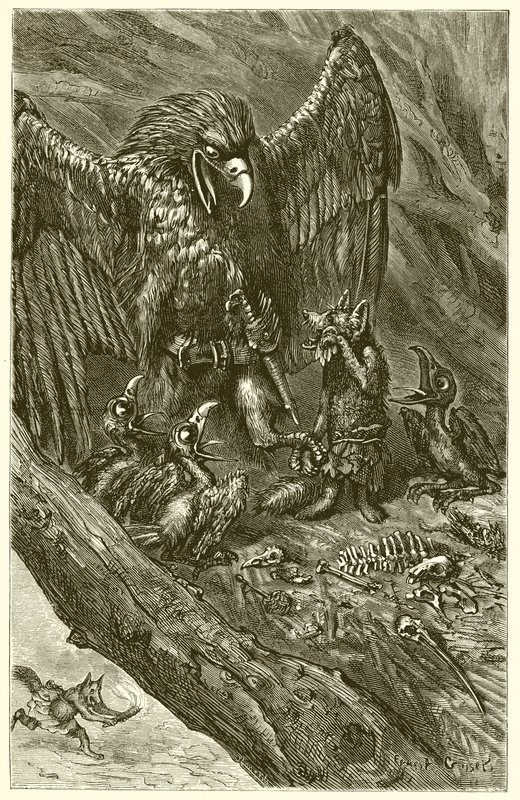Ørnen og ræven af Ernest Henry Griset