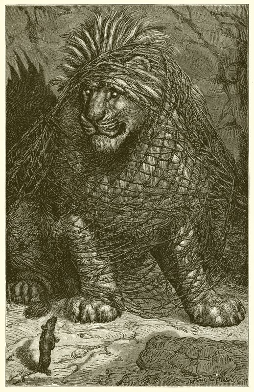 Løven og musen af Ernest Henry Griset
