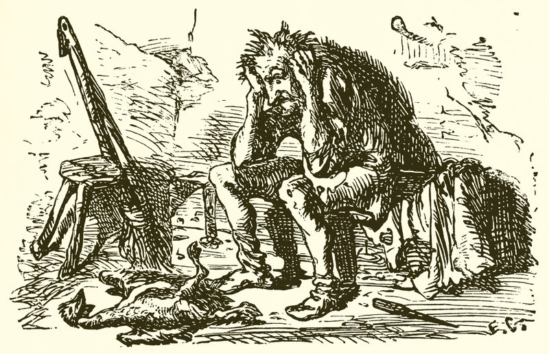 Manden og hans gås af Ernest Henry Griset