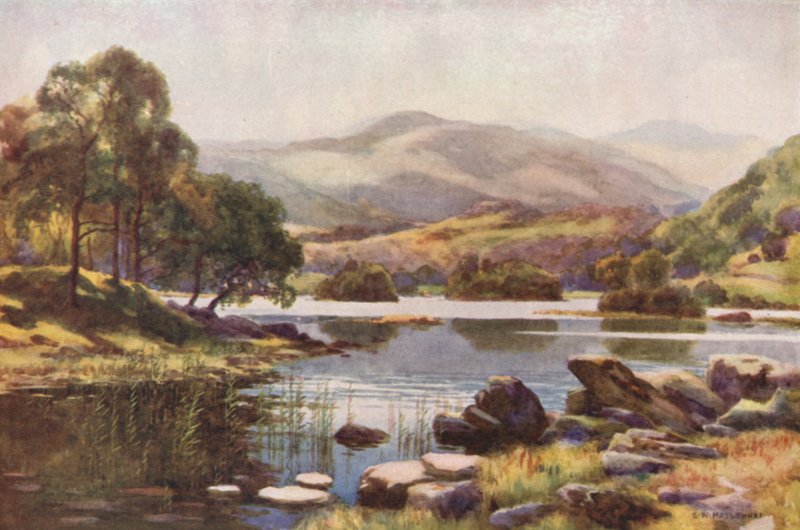 Rydalmere (farve litho) af Ernest William Haslehust