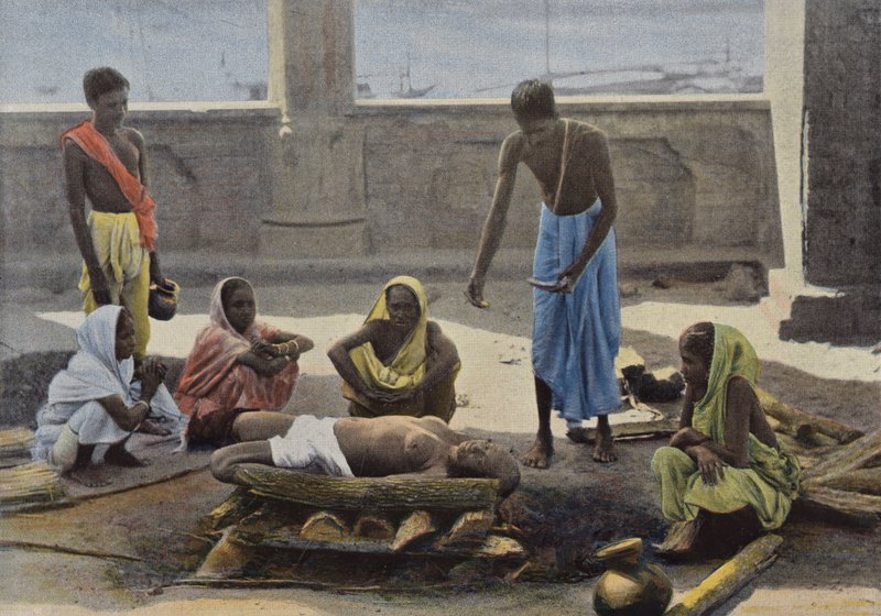 Ceylon, Ligbrænding i Indien af European Photographer
