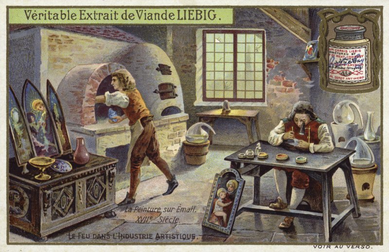 Painting on enamel, 17th Century  af European School
