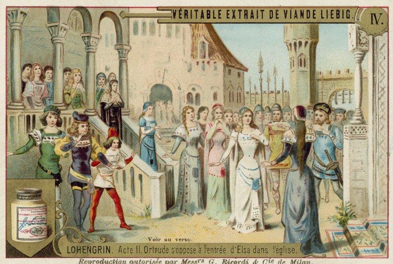 Scene fra Richard Wagners opera Lohengrin af European School