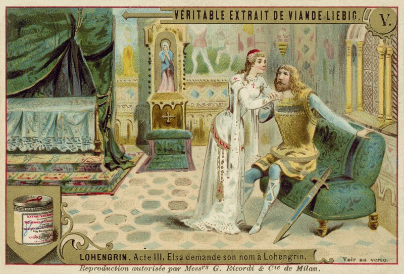Scene fra Richard Wagners opera Lohengrin af European School