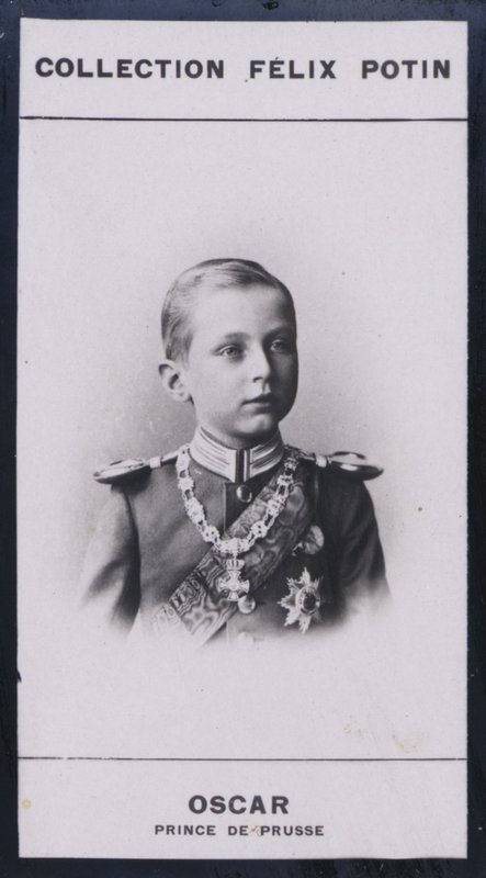 Oscar, Prins af Preussen (1888) (s/h-foto) af European Photographer