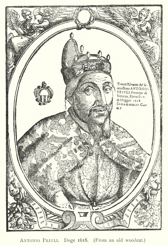 Antonio Priuli, Doge 1618 (gravering) af European School