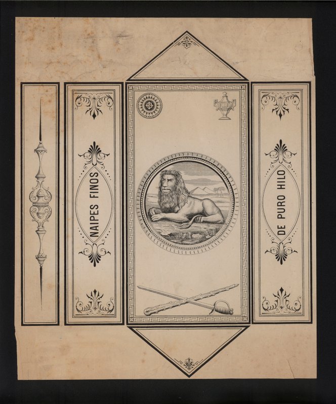 Kunstværk til spillekort (litho) af European School