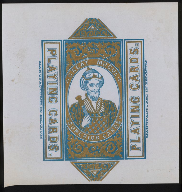 Kunstværk til spillekort (litho) af European School