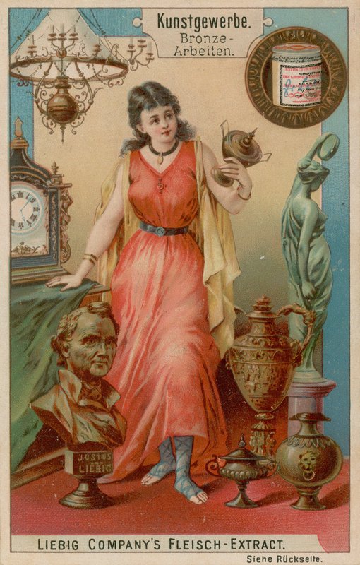 Bronzeværk (chromolitho) af European School