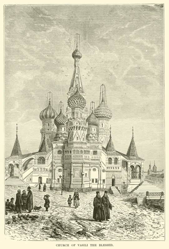 Vasili den Velsignede Kirke (gravering) af European School