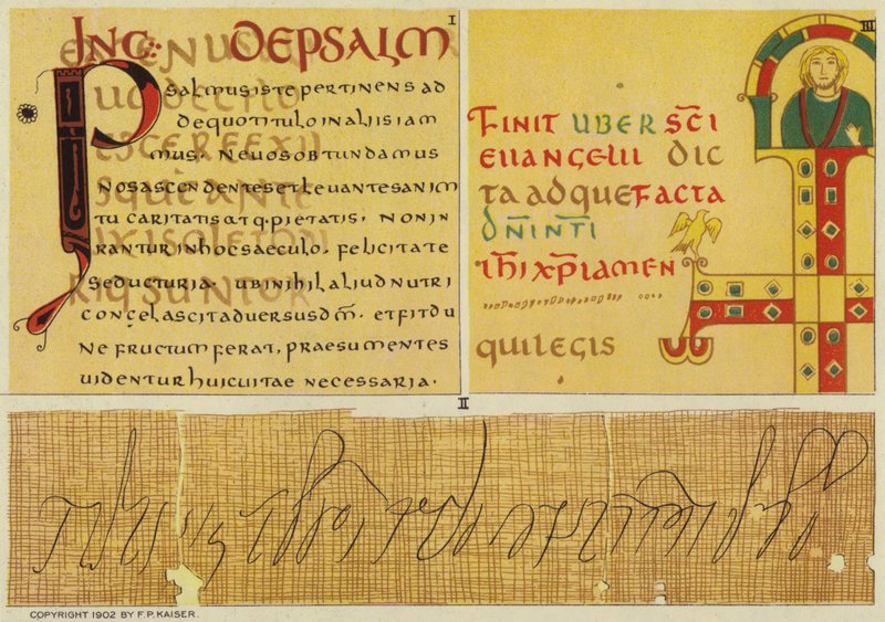 Cicero i palimpsest (farvelitografi) af European School