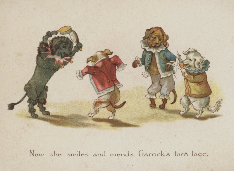 Comic dogs (farve litho) af European School