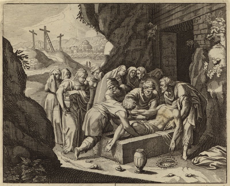Jesu Kristi begravelse (gravering) af European School