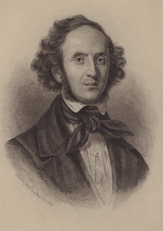 Felix Mendelssohn-Bartholdy (gravering) af European School