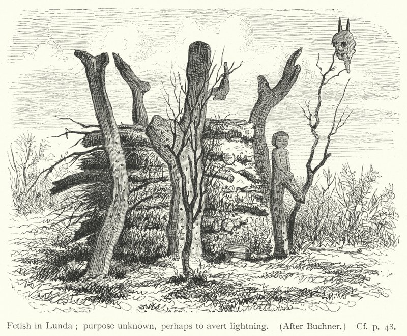 Fetich i Lunda (gravering) af European School