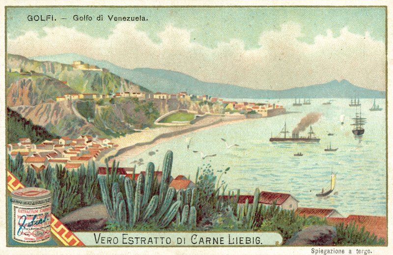 Venezuelabugten (chromolitho) af European School