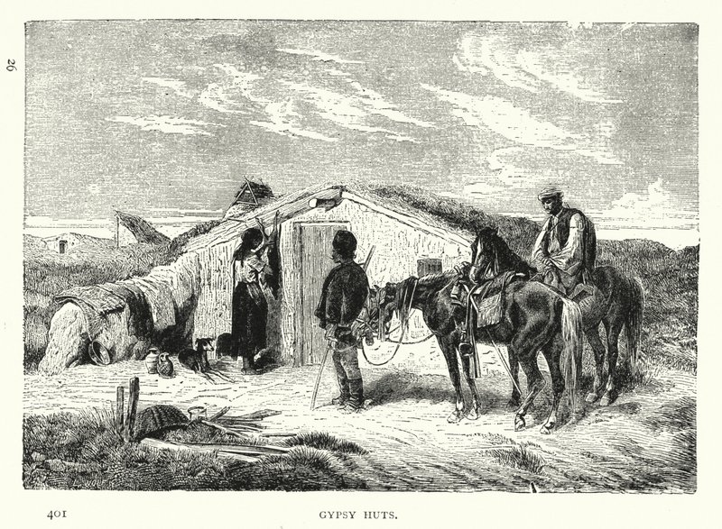 Gypsy Huts (gravering) af European School