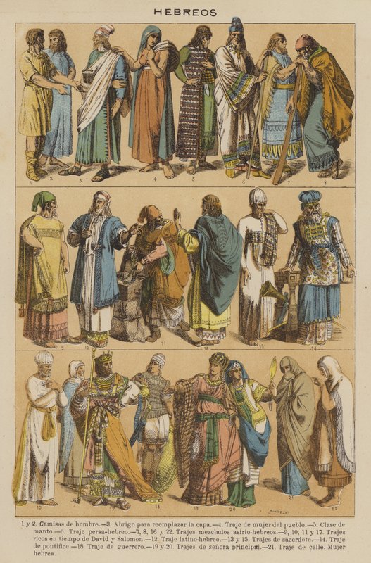 Hebreos (farve litho) af European School