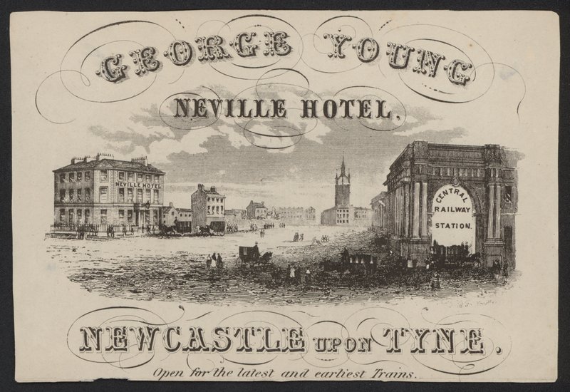 Hotel Trade Card (gravering) af European School