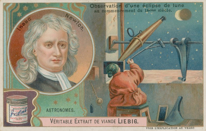 Isaac Newton og en måneformørkelse af European School