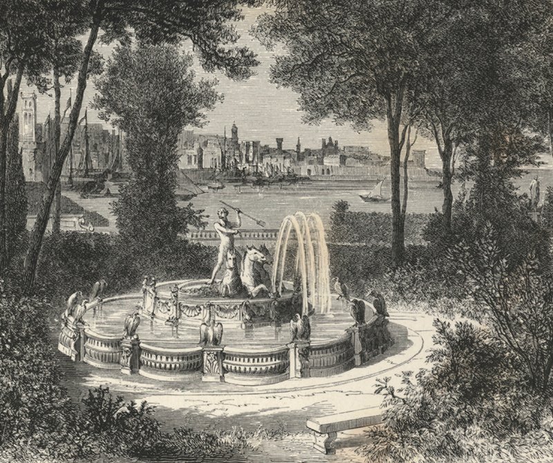 Jardins Doria (gravering) af European School