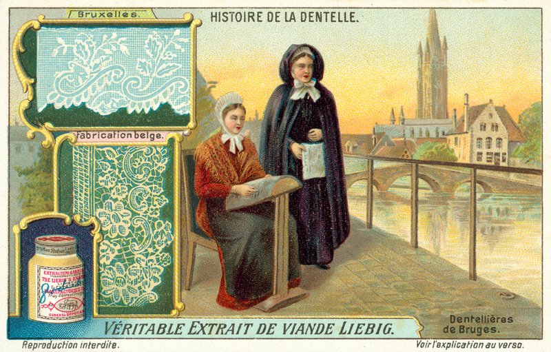 Blondemagere fra Brugge (chromolitho) af European School