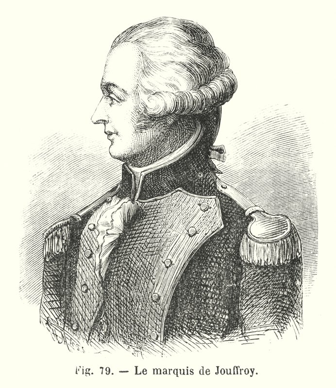The Marquis de Jouffroy (gravering) af European School