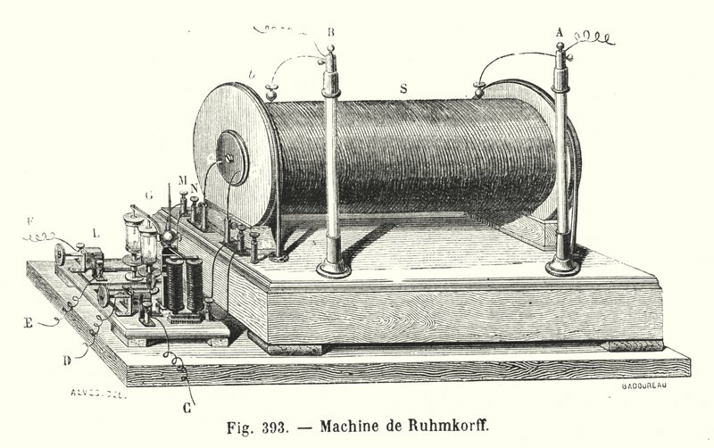 Machine de Ruhmkorff (gravering) af European School
