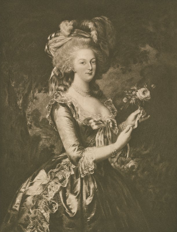 Marie Antoinette (litho) af European School