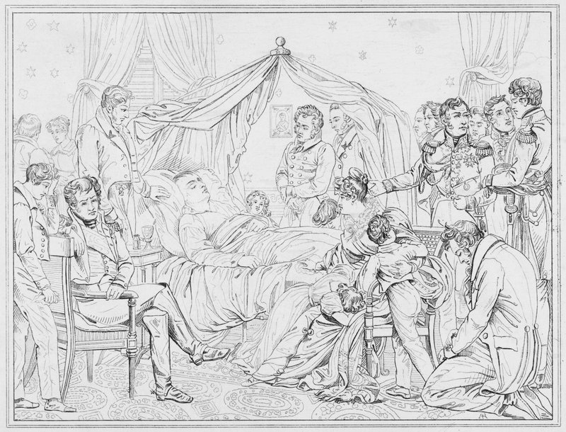 Napoleon: Mort, Death (gravering) af European School