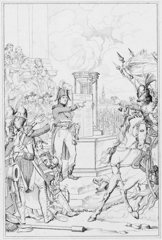 Napoleon: Republique Cisalpine, Den Cisalpine Republik (gravering) af European School