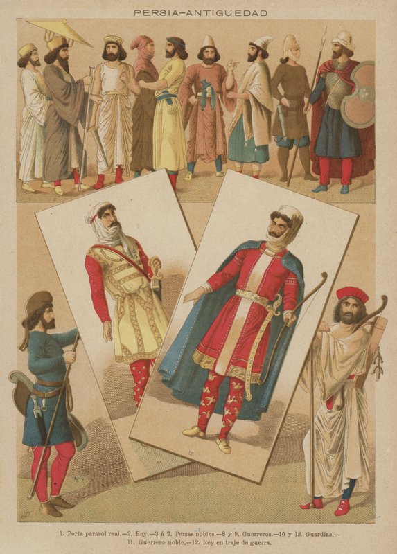 Persien, Antiguedad (farve litho) af European School