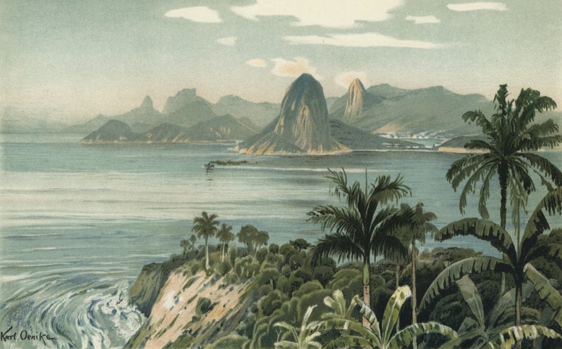 Rio de Janeiro, Brasilien (farve litho) af European School