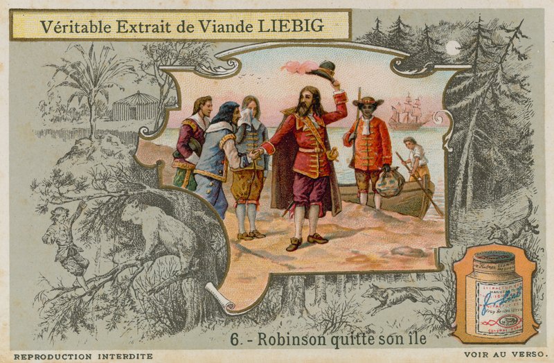 Robinson Crusoe forlader øen af European School