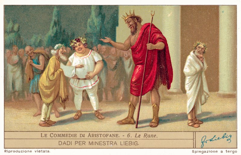 Scene fra Frøerne (chromolitho) af European School