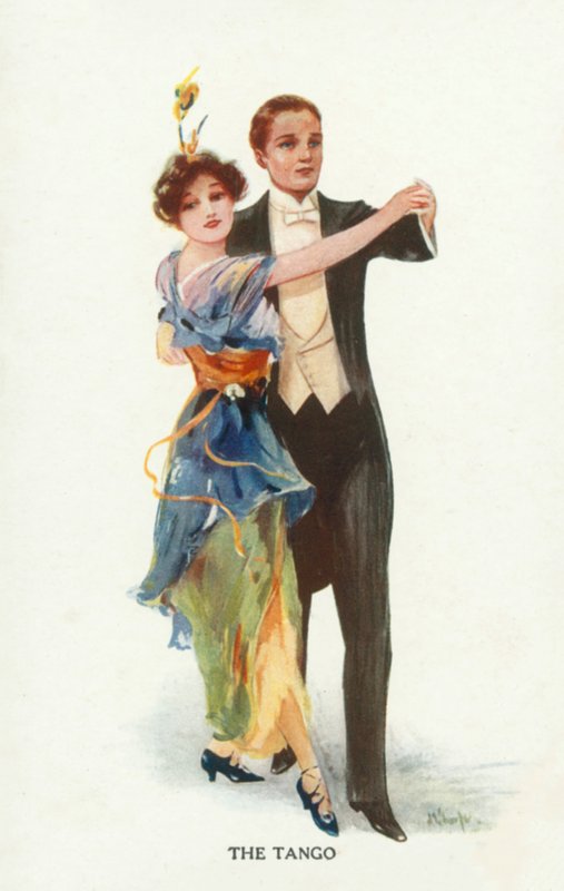 Tango (farvelitografi) af European School