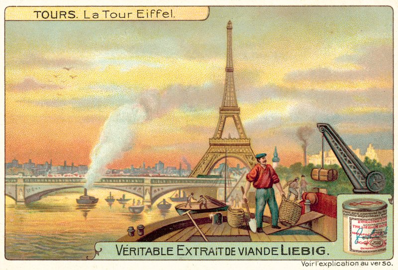 Eiffeltårnet, Paris (chromolitho) af European School
