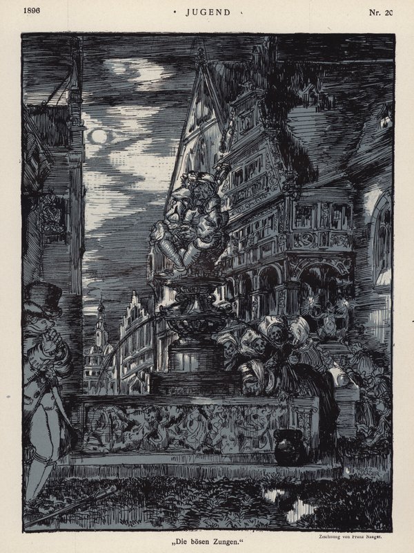 De onde tunger (litho) af European School