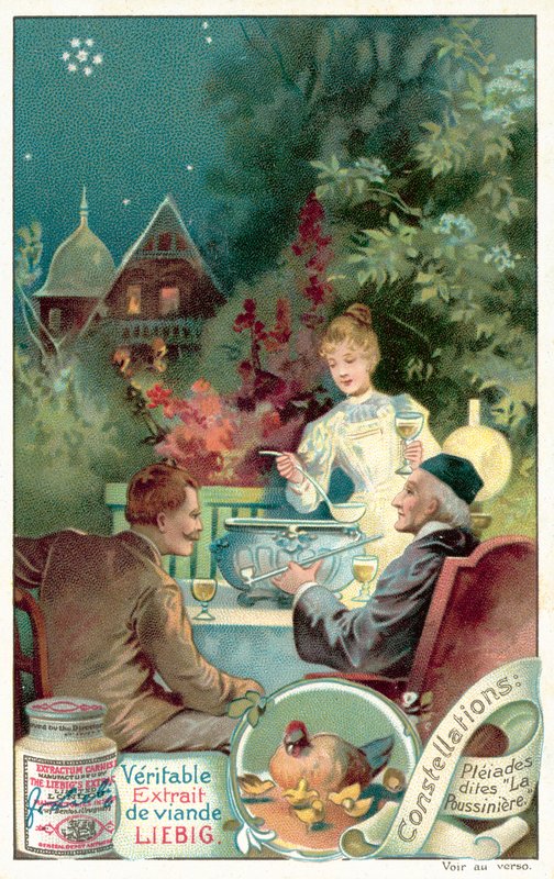 Plejaderne (chromolitho) af European School