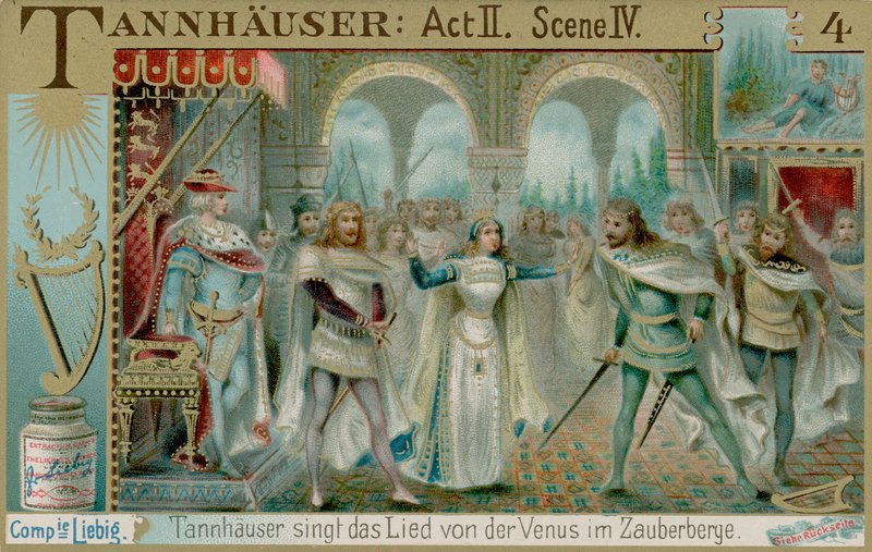 Sangkonkurrence i Wartburg (chromolitho) af European School