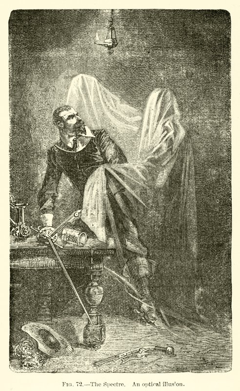 The Spectre, en optisk illusion (gravering) af European School