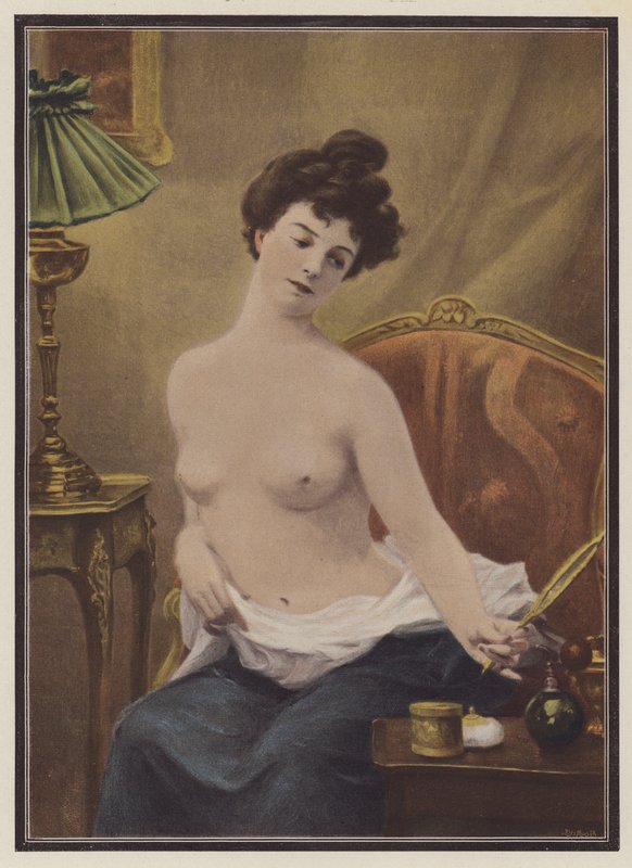 Flirten (farve litho) af European School