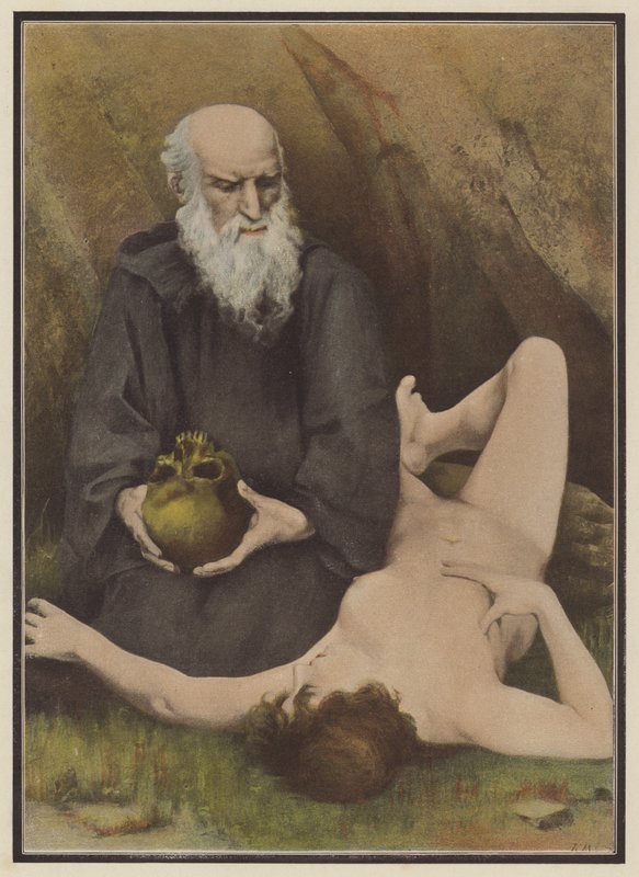 Sankt Anthonys fristelse (farve litho) af European School