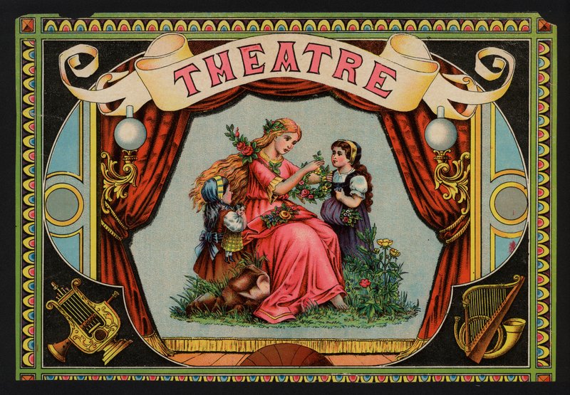 Teater (farve litho) af European School