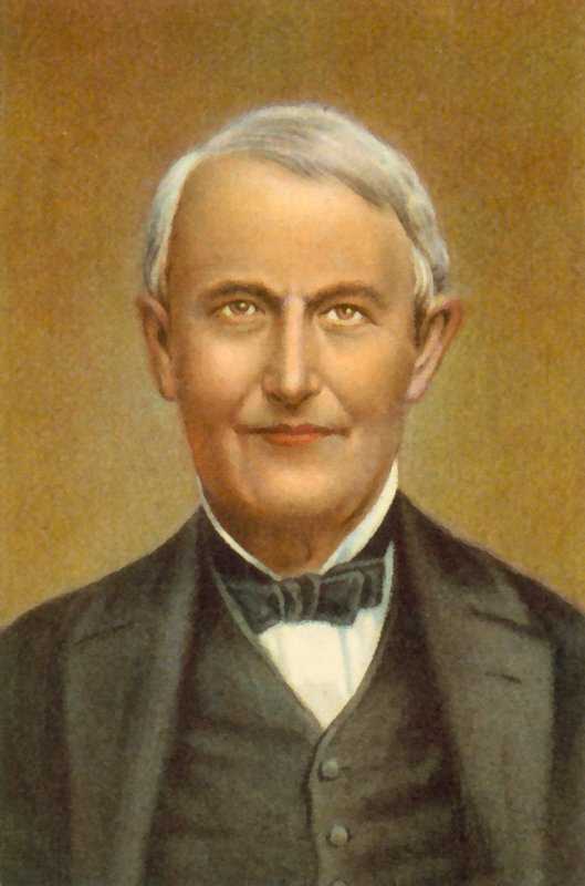 Thomas Edison (farvelitografi) af European School