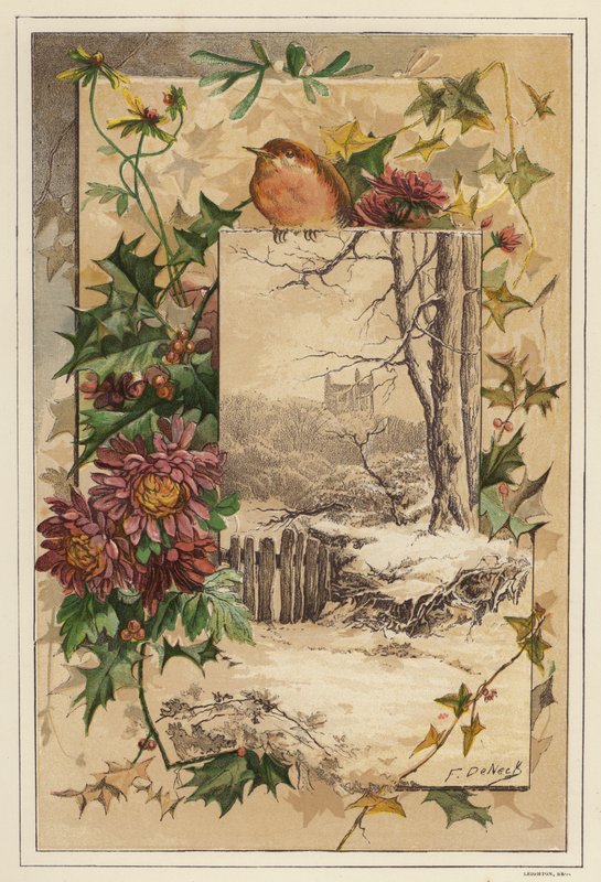 Vinter (farve litho) af European School