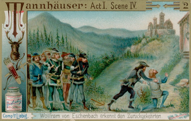 Wolfram og hans ledsagere finder Tannhauser af European School