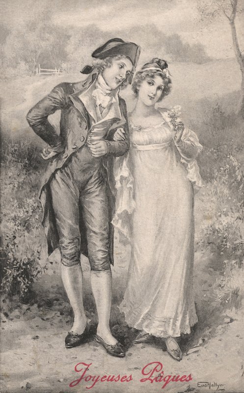 Flirtende par af Eva Hollyer